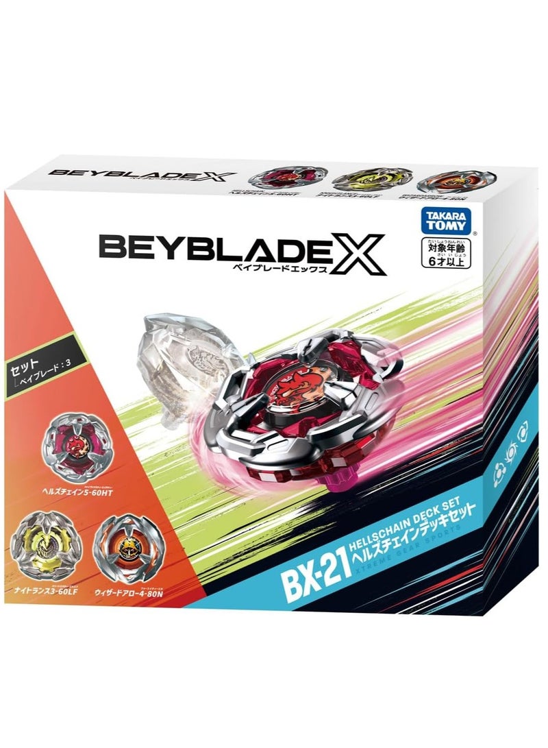 Beyblade X BX-21 Hellz Chain Deck Set