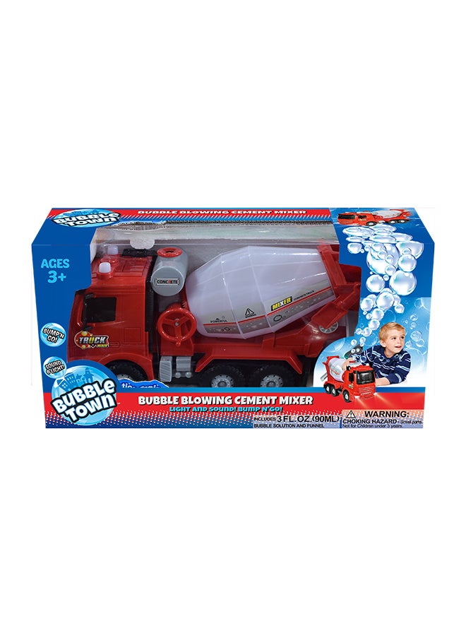 Bubble Blowing Cement Truck  - Suitable for 4 years and above. 40.5 x 20.2 x 13.2cm