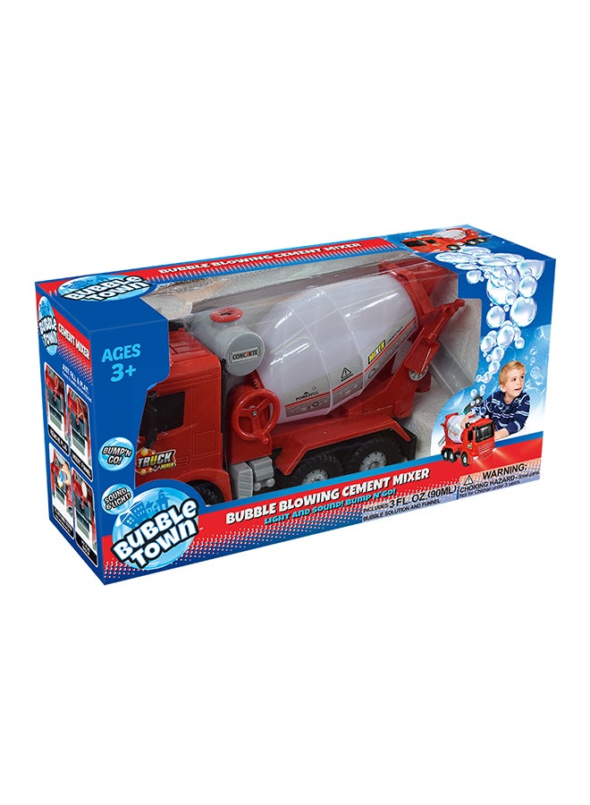 Bubble Blowing Cement Truck  - Suitable for 4 years and above. 40.5 x 20.2 x 13.2cm