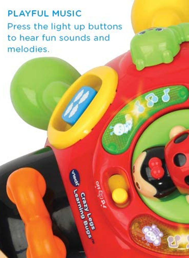 Crazy Legs Learning Bug Toy for 12-36 Months - VT80-522303 9.7x17.8x19cm