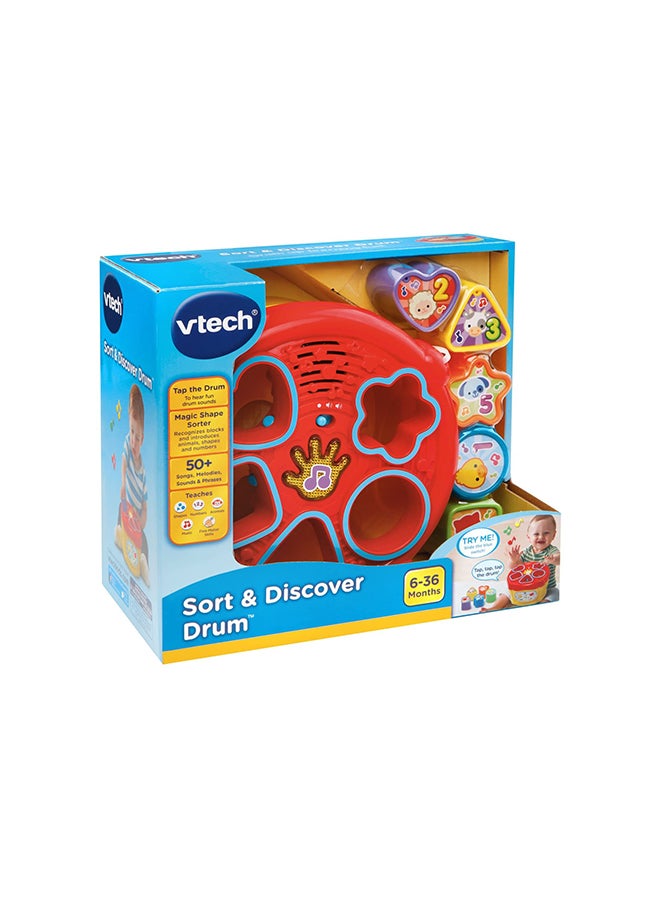 Sort and Discover Drum 6-36 Months - VT80-185129 11.7x19x19cm