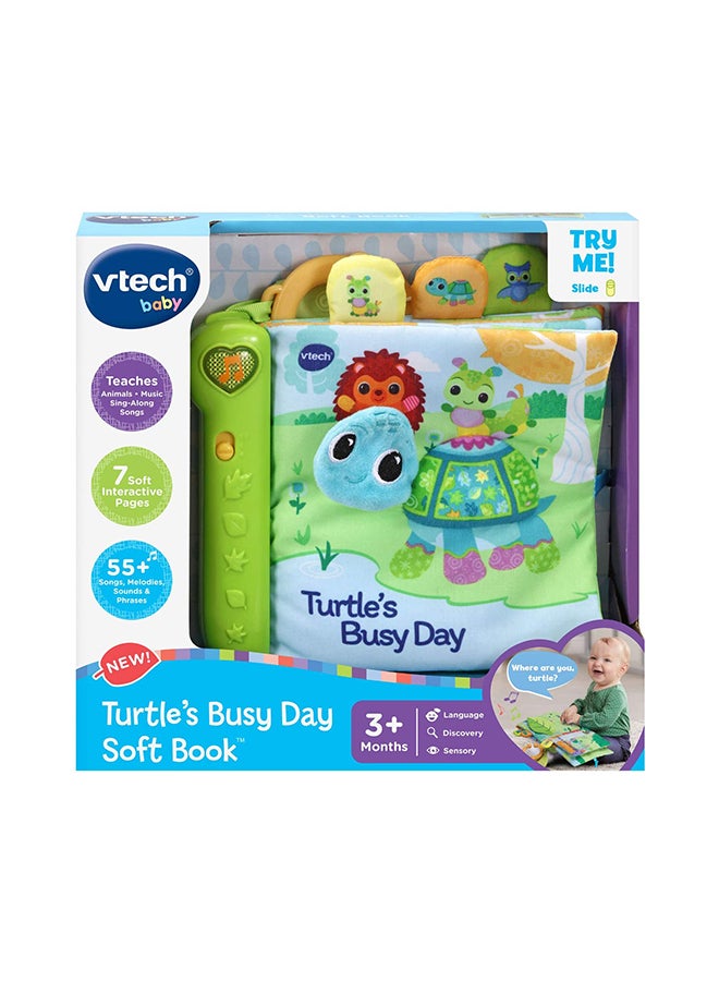 Turtle'S Busy Day Soft Book - Green 19.1x17.5x7.3cm