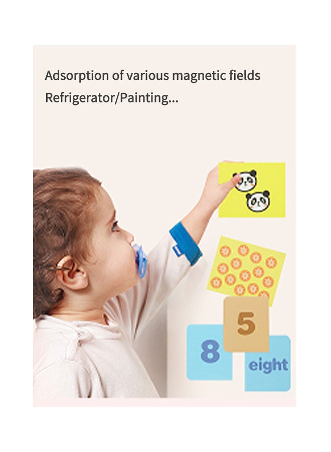 Educational Magnetic Wooden Art Easel Double Side Learning Puzzles Toys For Kids Toddlers Boys Girls Children Games Montessori Gift (Word Matching Theme) 27*4.4*20cm