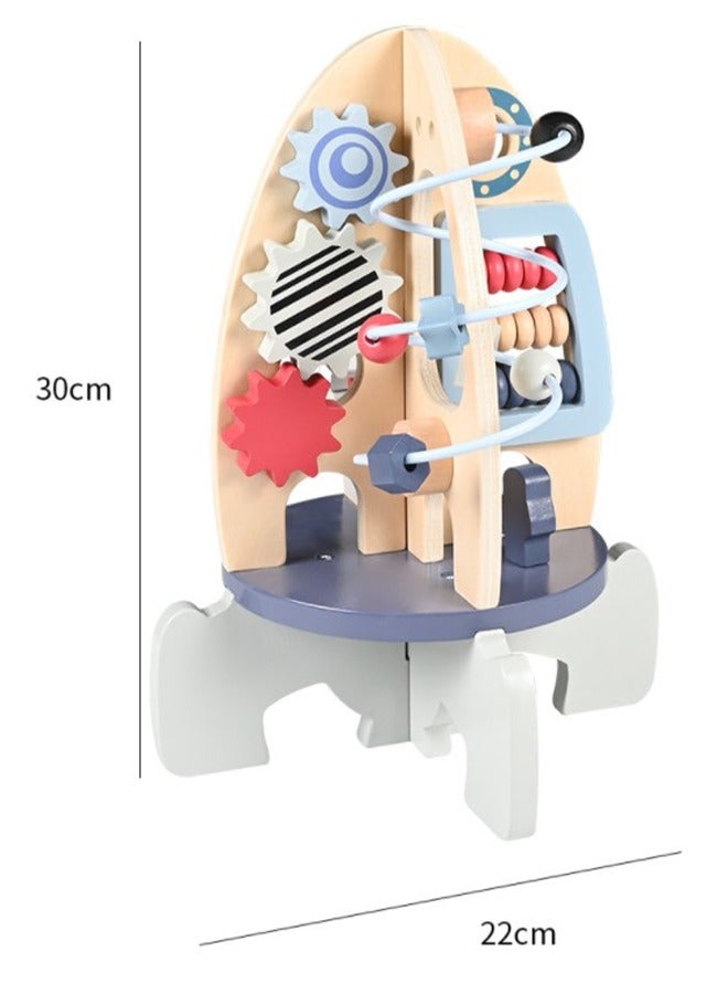Wooden Toys Activity Cube, Themed Toys for Toddlers/kids for 1-3 Year Old, Montessori Toy Game, Bead Maze, STEM Developmental - Learning and Educational Toys Birthday Gifts for 1 Year Old Boys / Girls