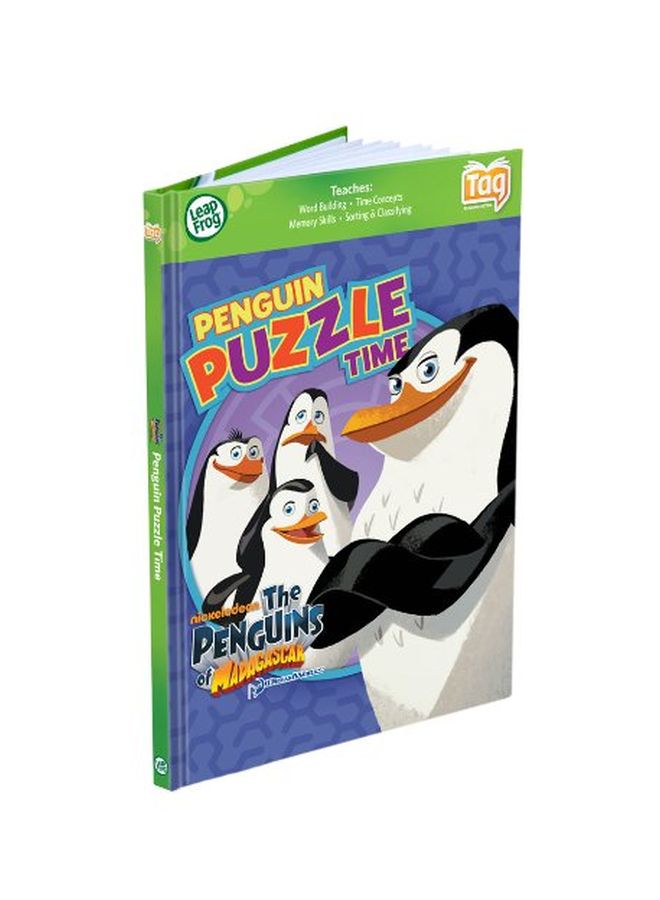 Tag Game Book: Penguins Of Madagascar Puzzle Time 80-20545E