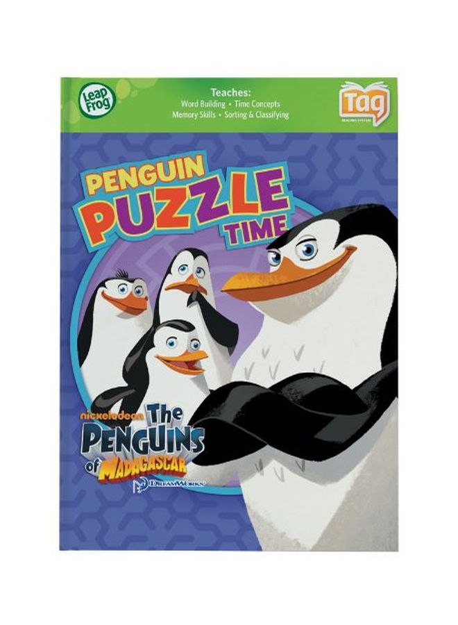 Tag Game Book: Penguins Of Madagascar Puzzle Time 80-20545E