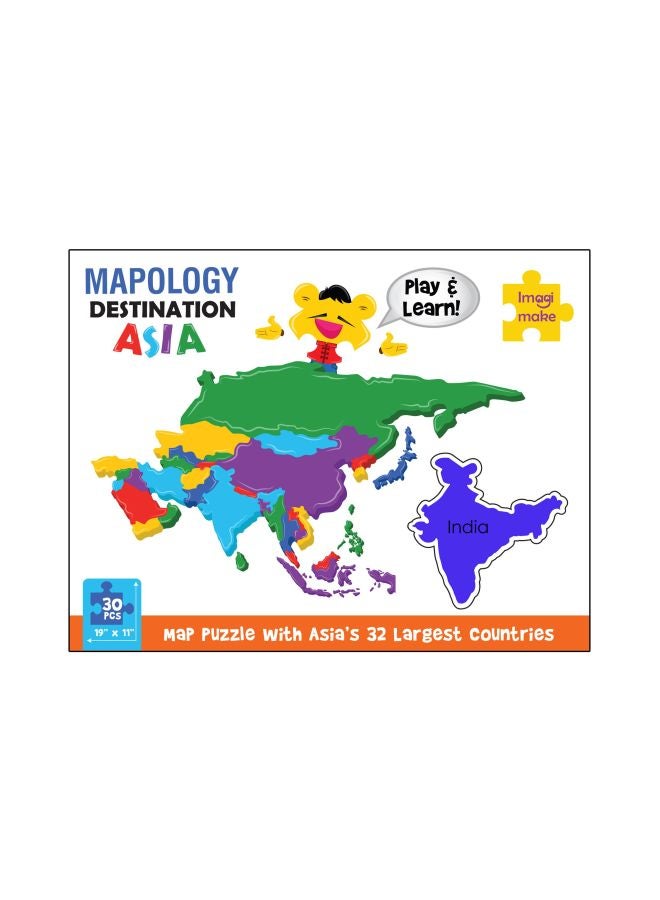 29-Piece Mapology Asia Map Puzzle Set MP05