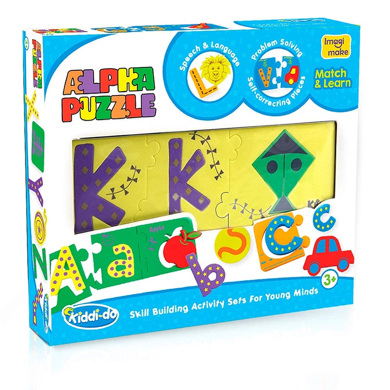 Alpha Self Correcting Puzzle To Learn Alphabet Set