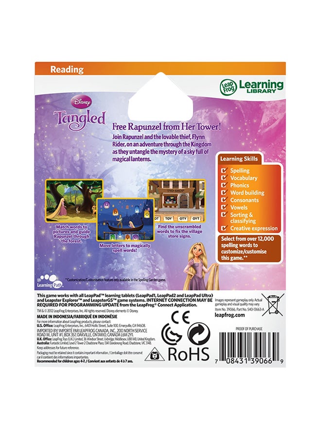 Disney Tangled Learning Game For Leappad Tablets And Leapstergs