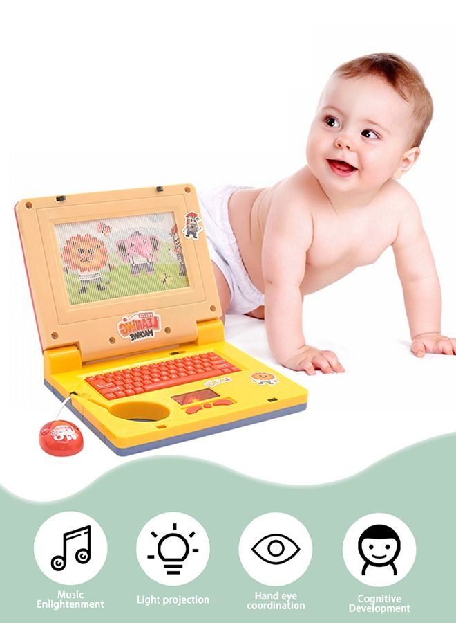 Kids Exploration Toy Laptop Educational Learning Computer, Children's Educational Interactive Computer,Keyboard and Mouse Included