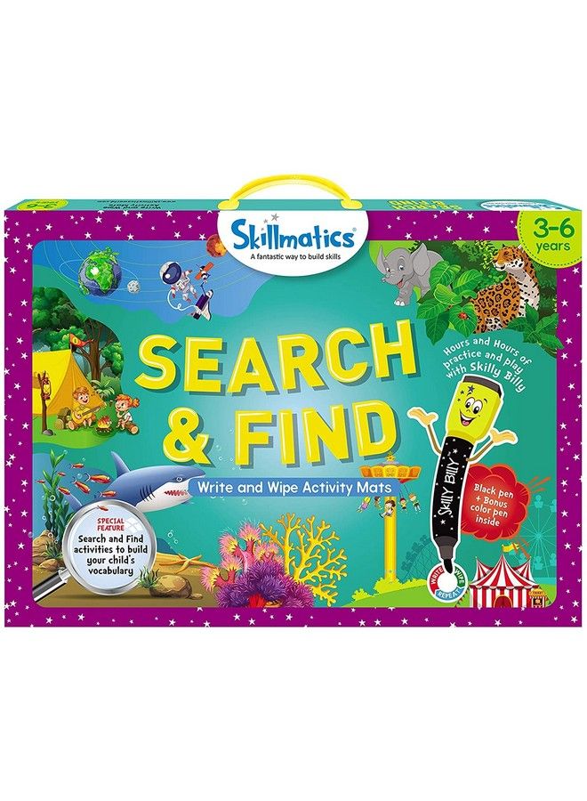 Search And Find Educational Game Reusable Activity Mats With 2 Dry Erase Markers Fun Learning Gifts For Ages 3 To 6