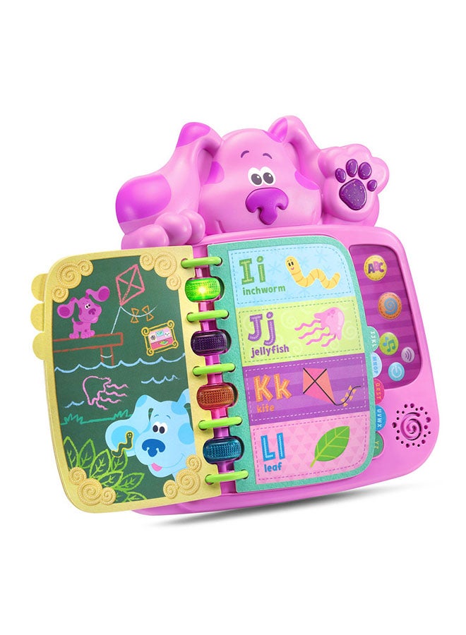 Blue’s Clues & You! Skidoo ABCs Magenta E-Book – Educational Alphabet Puzzle Toy for Kids 2+, Musical Learning with Lights, Interactive Find-It Game