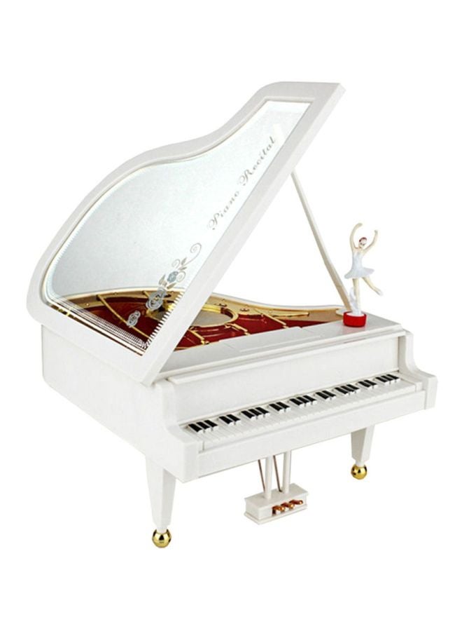 Classic Piano Music Box With Dancing Ballerina 14.6x12.8x12.2cm