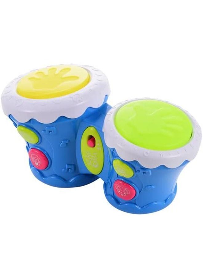 Musical Bongo Drum Toys For Kids With Dual Drum 4 Sound Modes Music Light Musical Instruments Toys For Kids Educational Musical Toy Drums For Kids Toddlers 1 2 3 4 Years Boys Girls