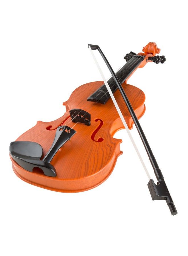 Kid’S Toy Violin With 4 Adjustable Strings & Bow Musical Sounds Realisticlooking Instrument For Learning Classical Music (80Hm336840)