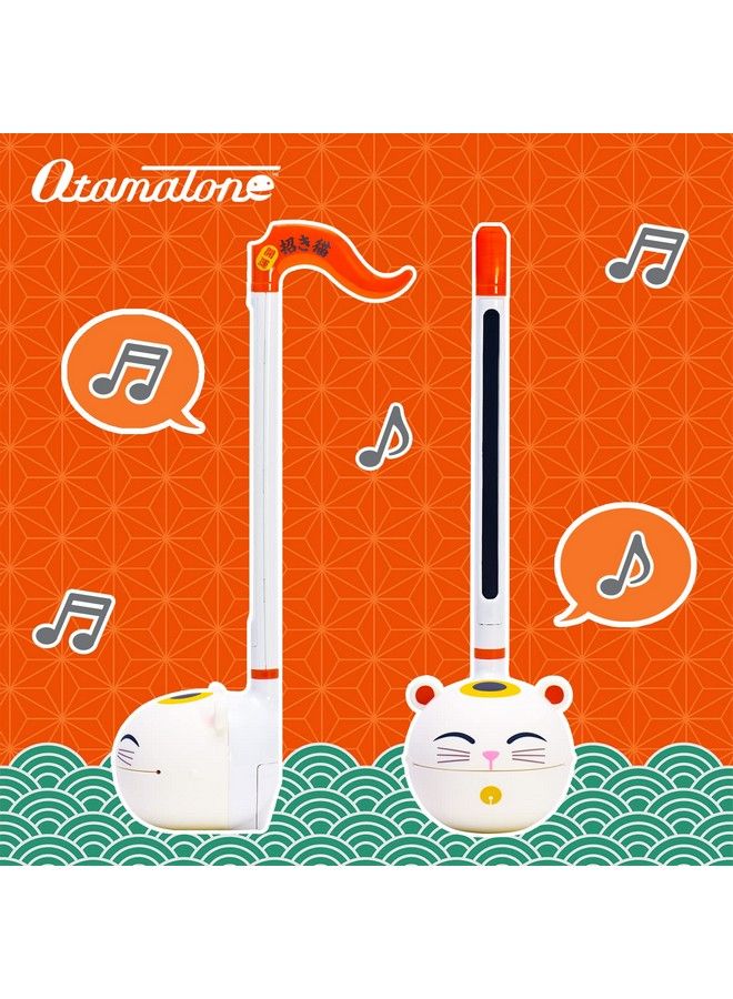 [Original Series] Lucky Cat White Japanese Character Electronic Musical Instrument Portable Synthesizer From Japan By Cube/Maywa Denki