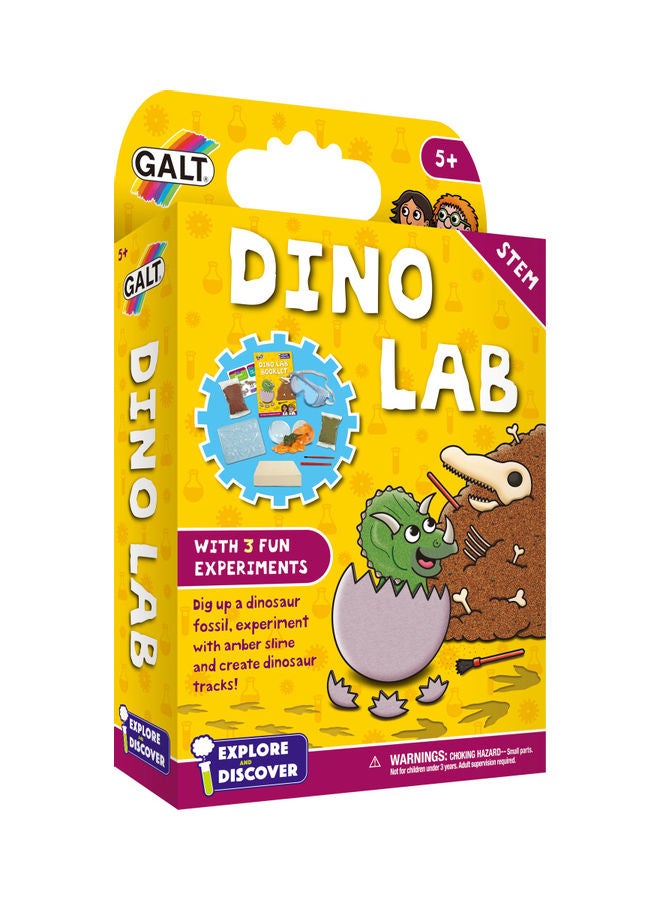 Dino Lab Science Kit For Kids Ages 5 Years Plus Explore And Discover Stem 15.5x5x26cm