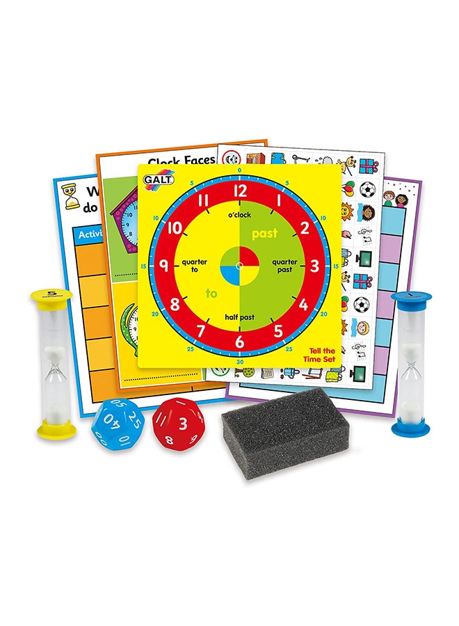 Tell the Time Set Learn To Tell The Time Clock Ages 5 Years Plus Learning & Education Science Kits 23x5x17cm