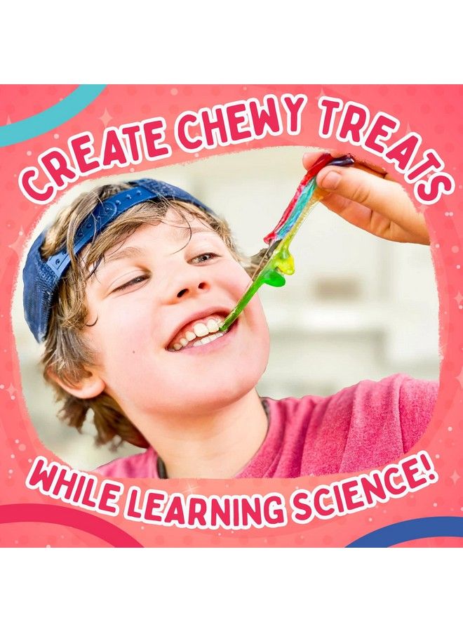 Edible Slime Candy Making Food Science Chemistry Kit For Kids With 25+ Stem Experiments To Make Slimy Hot Chocolate Marshmallows Snot Blood Slugs Worms And More!