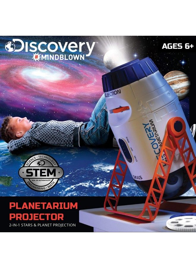 Discovery Mindblown 2 In 1 Reversible Planetarium Space Projector 24 Images 360 Degree Rotation Moving Stars And Stationary Modes Displays Planets Nebula Stars Constellations Kids Astronomy Toy