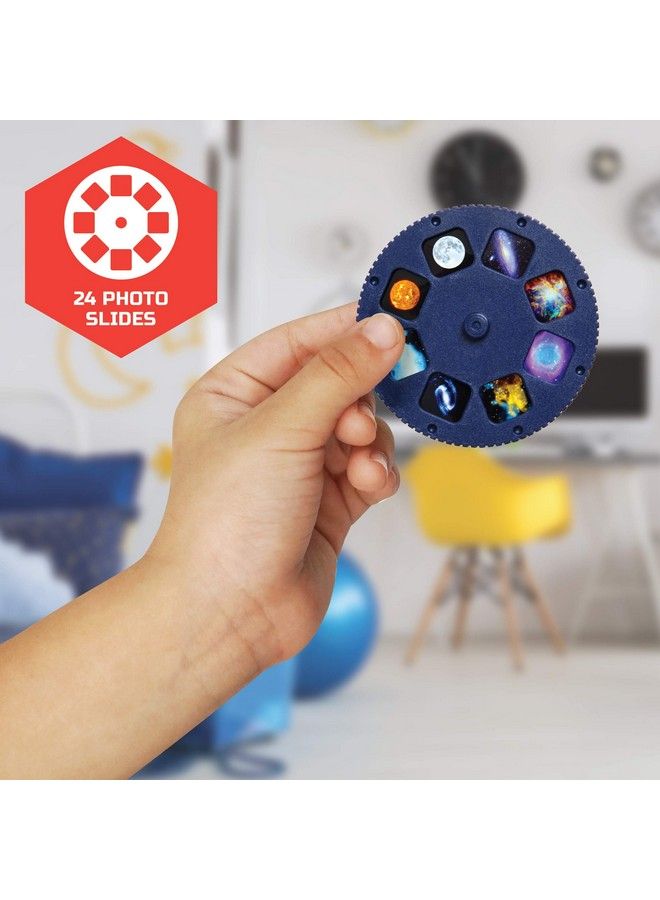 Discovery Mindblown 2 In 1 Reversible Planetarium Space Projector 24 Images 360 Degree Rotation Moving Stars And Stationary Modes Displays Planets Nebula Stars Constellations Kids Astronomy Toy