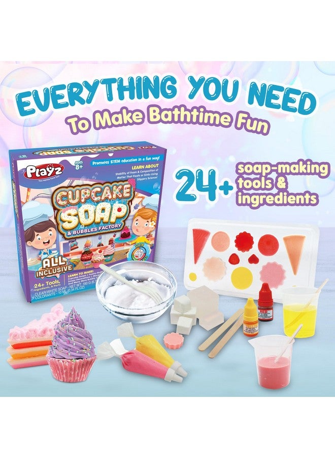 Yummy Cupcake Soap & Bubbles Diy Science Kit Fun Stem Gift For Age 8 9 10 11 12 Year Old Girls And Boys Educational Arts And Crafts For Kids Age 812