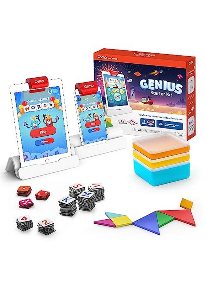 Genius Starter Kit For Ipad  5 Educational Learning Games  Ages 610  Math Spelling Creativity & More  Stem Toy Gifts For Kids Boy & Girl  Ages 6 7 8 9 10 Ipad Base Included