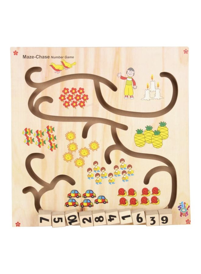 Wooden Maze Chase Number Game Learning Toy H-21SE