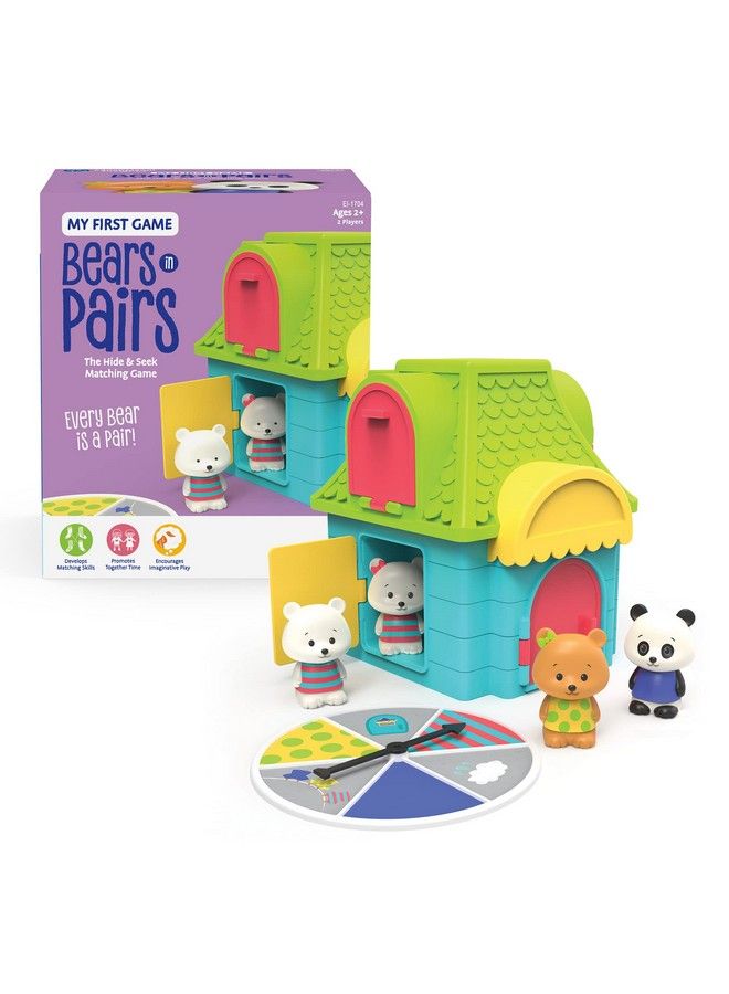 My First Game: Bears In Pairs Hide & Seek Memory & Matching Game For Toddlers Gift For Girls & Boys Fun Family Game For Kids Ages 2+