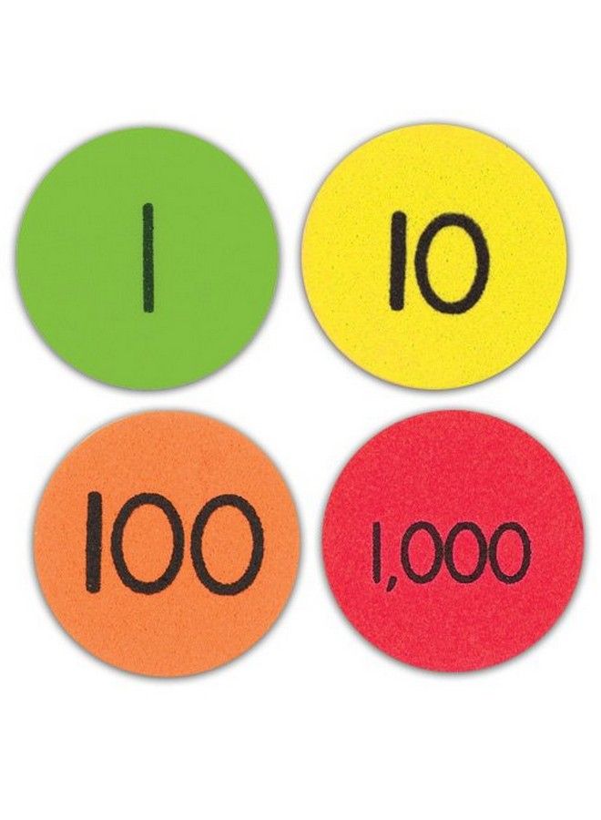 Quietshape Foam Place Value Disks Ones To Thousands: Set Of 160