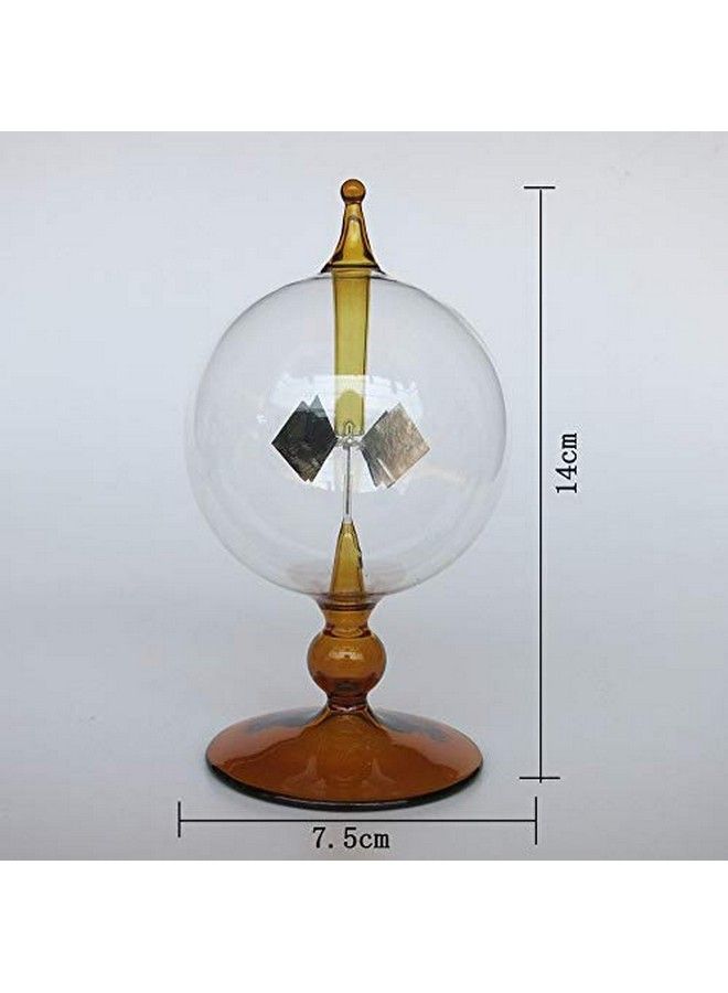 Orange Solar Power Radiometer Crookes Solar Energy Spinning Vanes Windmill Gift Home Desk Decoration