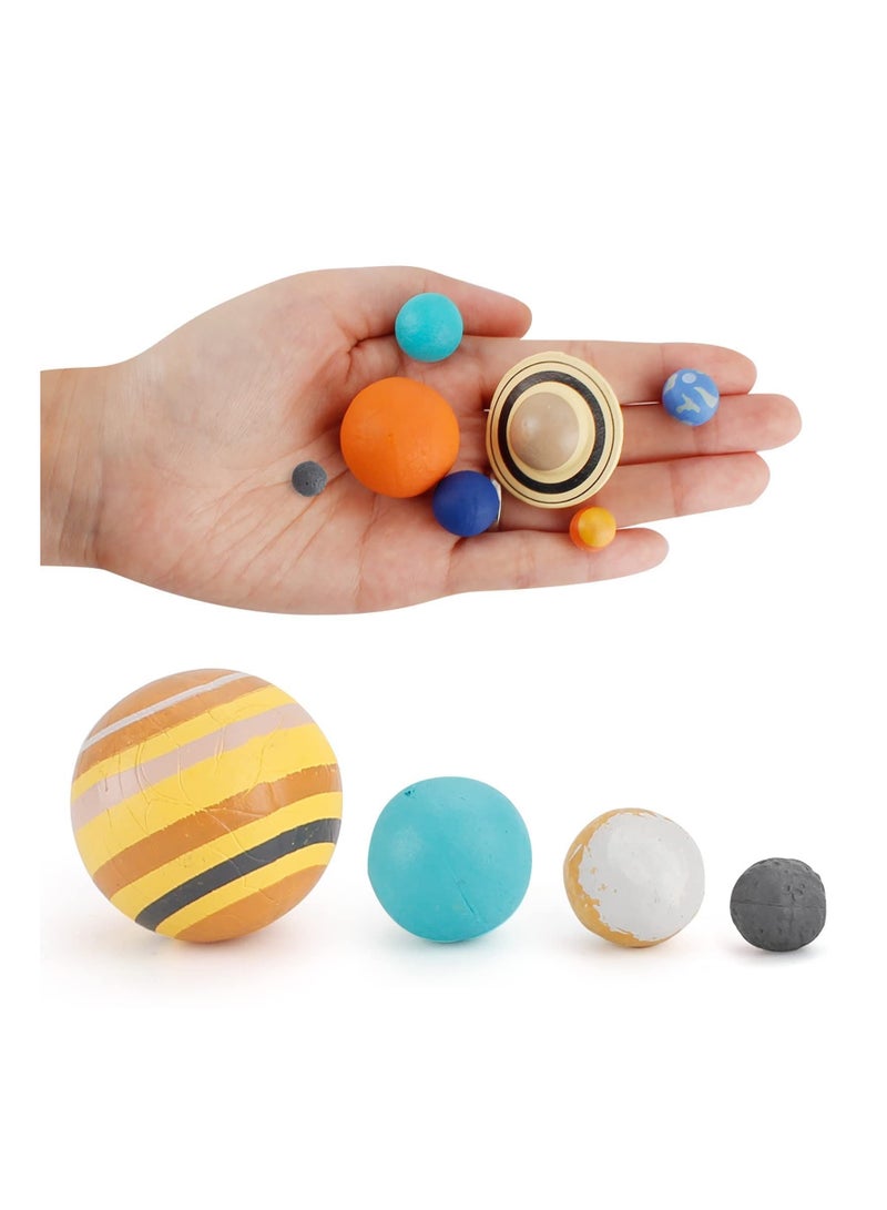 Nine Planets Model, Solar System Planet, Figure Playsets Collection Educational Toy for Astronomy Enthusiast, Fit Toddlers and Kids