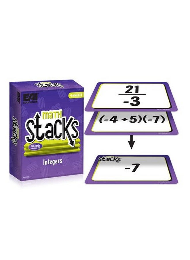 Math Stacks Integers Game Grades 68