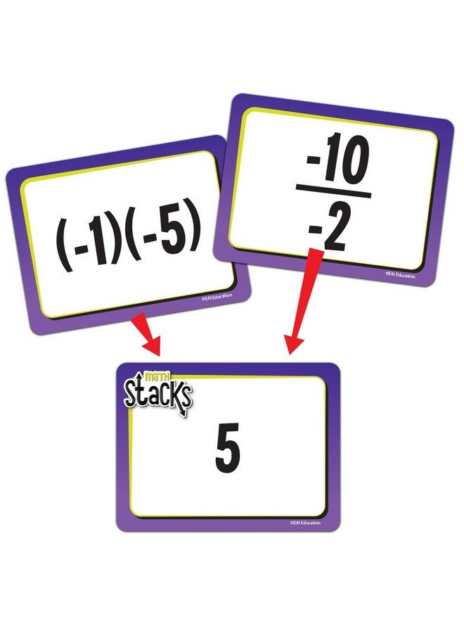 Math Stacks Integers Game Grades 68