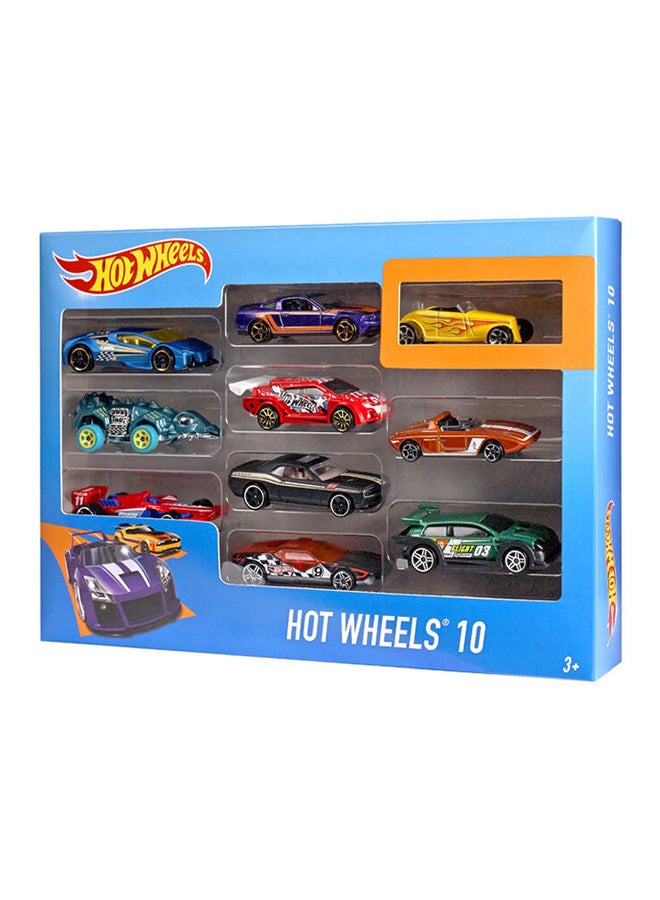 10-Piece Race Car Model Set