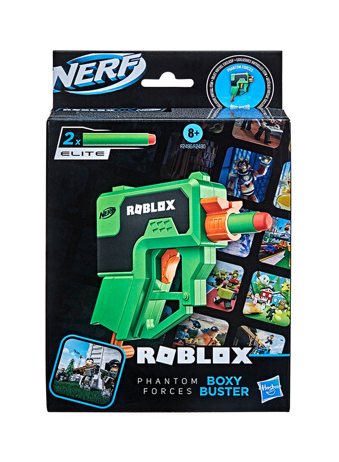 Roblox Mad CityPlasma Ray Dart Blaster, Pull-Down Priming Handle, 2 Elite Darts, Code To Unlock In-Game Virtual Item