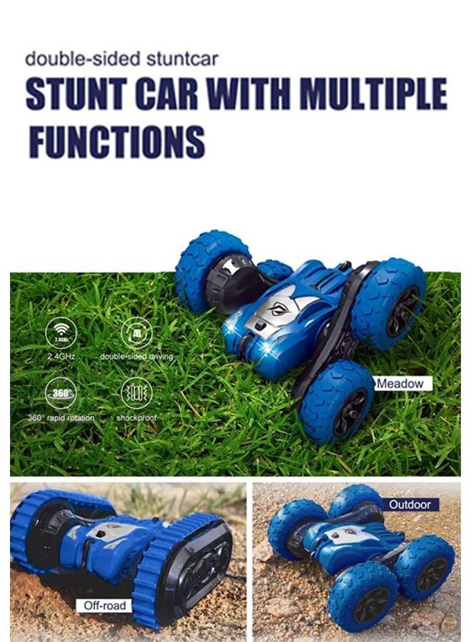2 In 1 Double Sided Remote Control Car For Kids, Crawler Rc Car With 360 Flips Changeable Wheels Lights Stunt Cars Racing Car Toy Drift Cars Remote Car Toys For Kids Children 3+Years Boy Girls