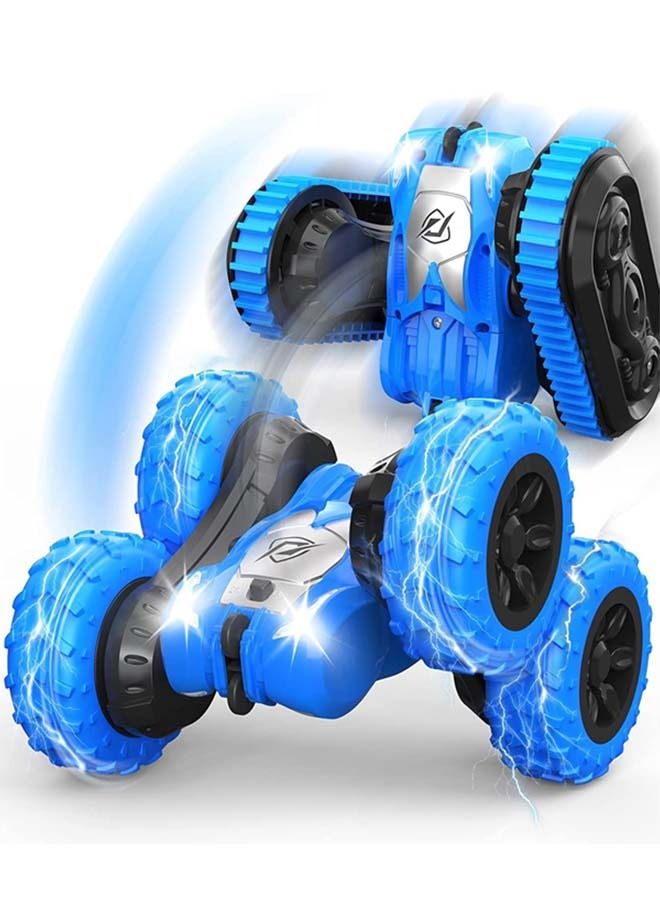 2 In 1 Double Sided Remote Control Car For Kids, Crawler Rc Car With 360 Flips Changeable Wheels Lights Stunt Cars Racing Car Toy Drift Cars Remote Car Toys For Kids Children 3+Years Boy Girls