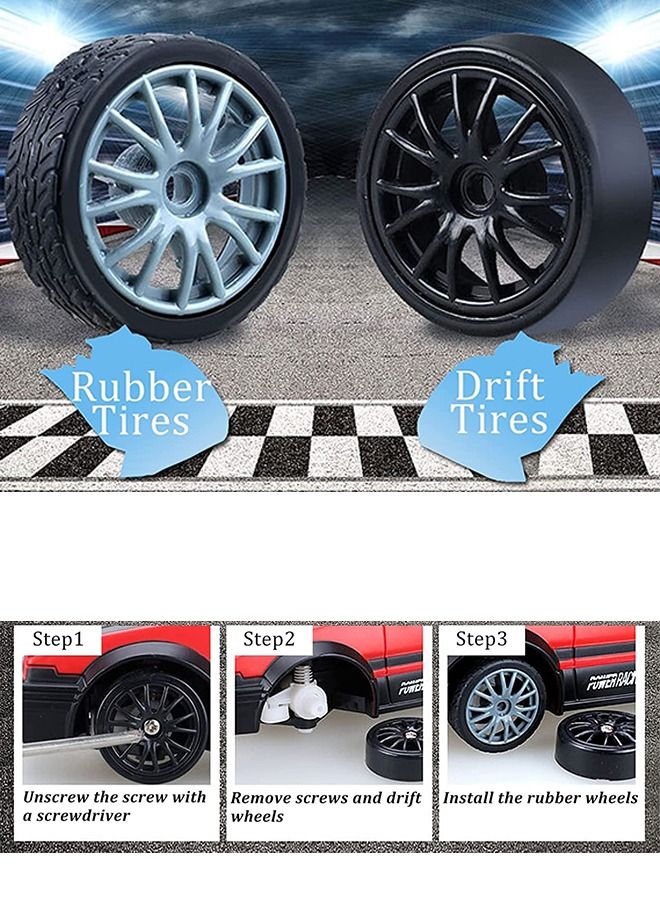 Baybee Rechargeable Remote Control Car for Kids, Stunt RC Cars with 2.4G Remote Control & Charger | Electric Battery Drift Kids Car | Remote Control Car for Kids 3+ Years Boys Girls (1:24 RC Car Assorted Colour)