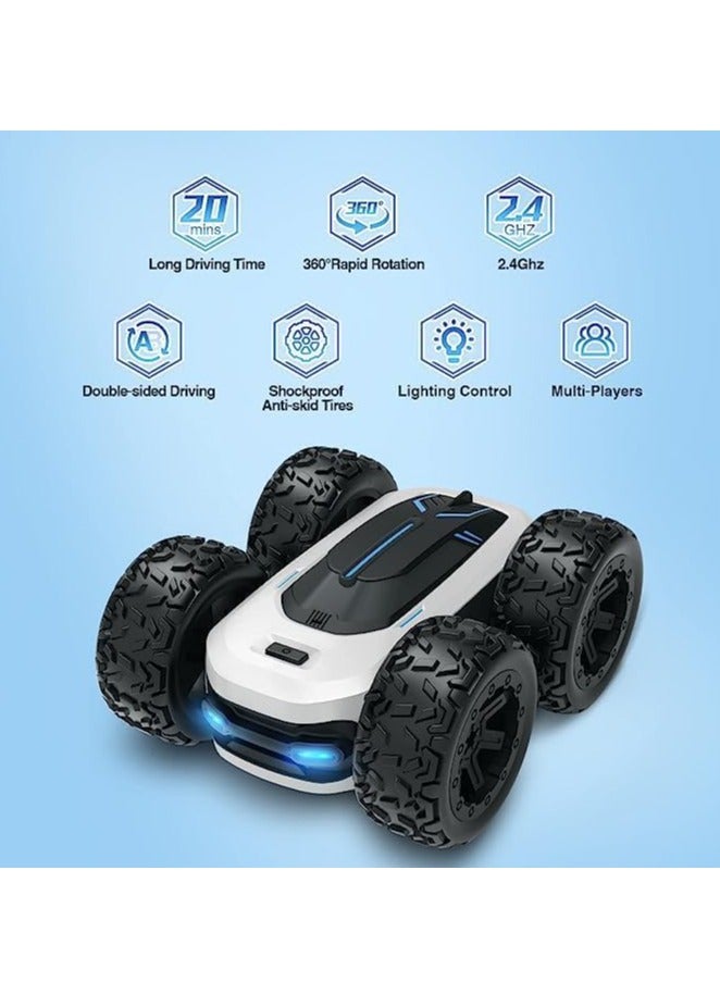 Baybee Remote Control Car - 4WD RC Car for Kids Boys 360° Rotation/Light/Flip Special Effect, 2.4GHz Monster Truck - Drift Stunt RC Car Offroad for Kid 6-14 Years, 15KM/H Remote Control Car Kids Gifts (Assorted Colour)