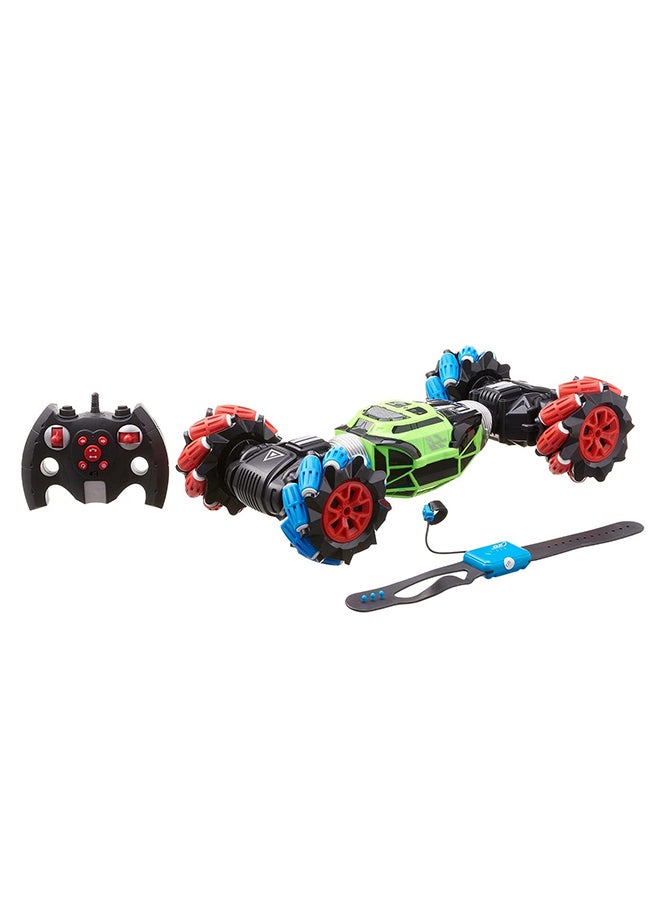 Double Sided Stunt Car with Music Gesture Control Watch and Remote Control