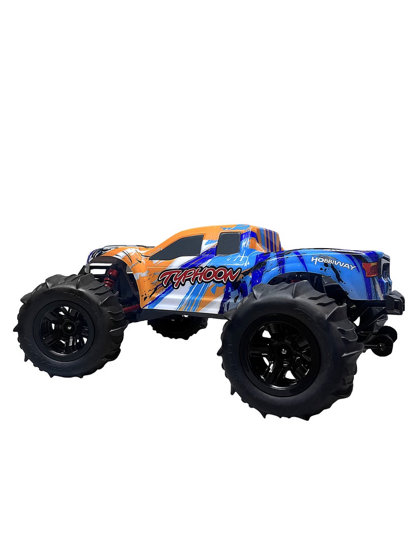 Hobbiway 1:10 RC Cars, Hobby Grade 4WD 60+ KM/H Fast Speed Remote Control Truck, All Terrain Off Road Electric Buggy With 2500 mAh Modular Battery For Adults And Boys (Advanced Modding Support)