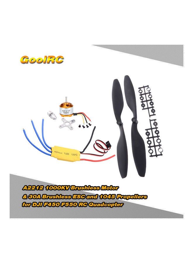 Brushless Motor ESC and Pair 1045 Propeller for RC Quadcopter