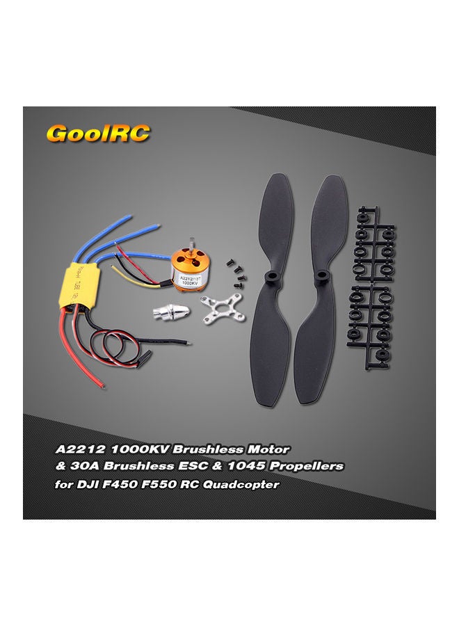 Brushless Motor ESC and Pair 1045 Propeller for RC Quadcopter