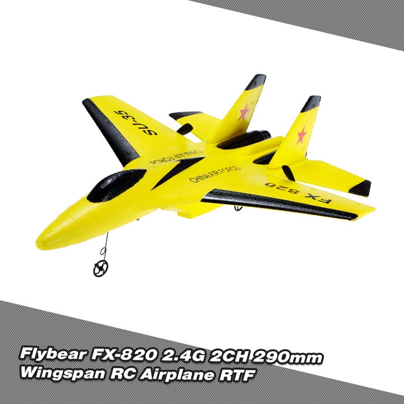 820 2.4G 2CH Remote Control SU-35 Glider 290mm Wingspan EPP Micro Indoor RC Airplane Aircraft RTF 42.5*8.1*32.6cm