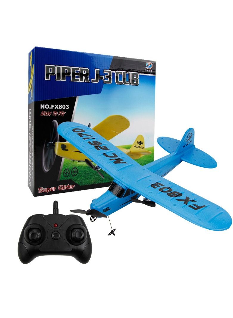 RC Foam Aircraft Remote Control Airplane Foam Toys for Children FX803 With Box Blue