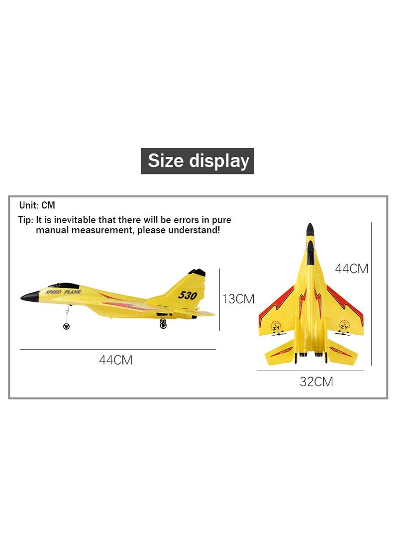 RC Foam Aircraft Remote Control Airplane Foam Toys for Children SU35 Sticker Rev Yellow