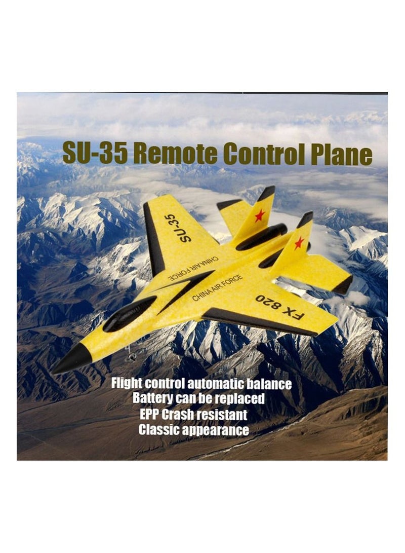 RC Foam Aircraft Remote Control Airplane Foam Toys for Children FX820 With Box Yellow