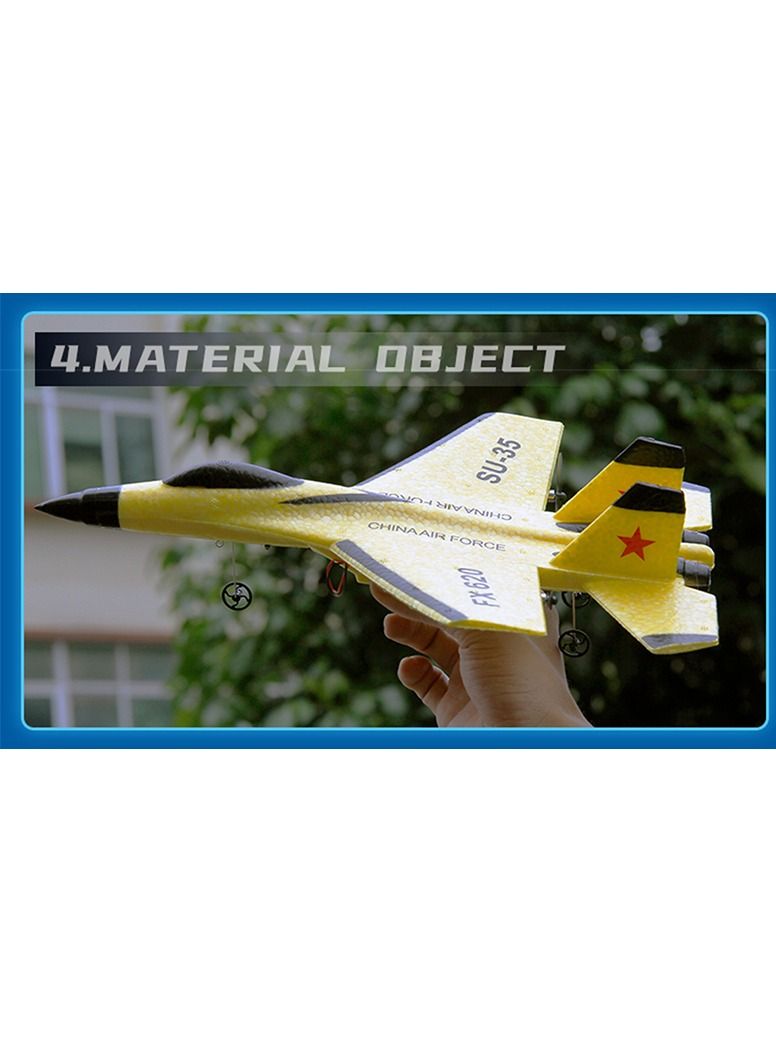 RC Foam Aircraft Remote Control Airplane Foam Toys for Children FX820 With Box Yellow