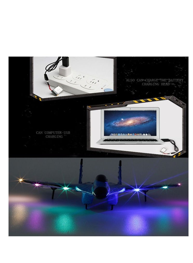 RC Remote Radio Control Drones Airplanes Blue two Battery Toy Kids Gift